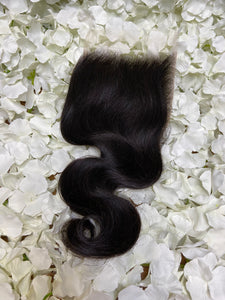 Raw Indian hair  5x5 Closures